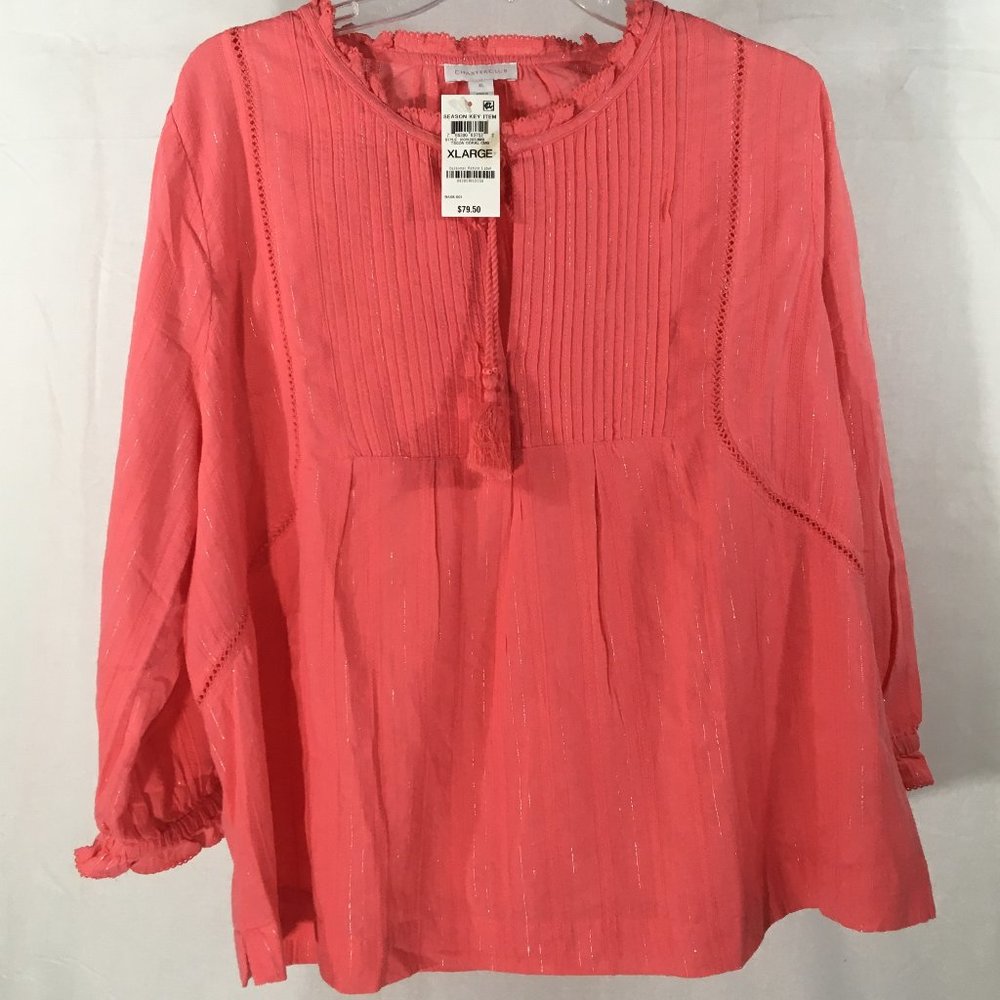 * womens Charter Club dressy/airy top size XL, new with tags